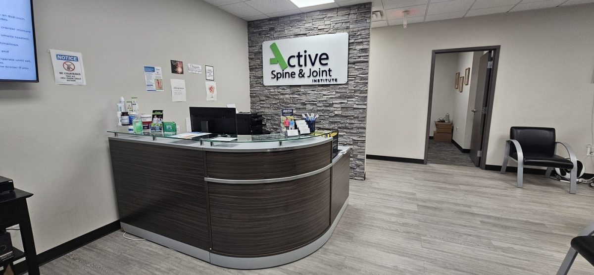 Reception desk at Active Spine and Joint Institute in Mount Laurel, NJ