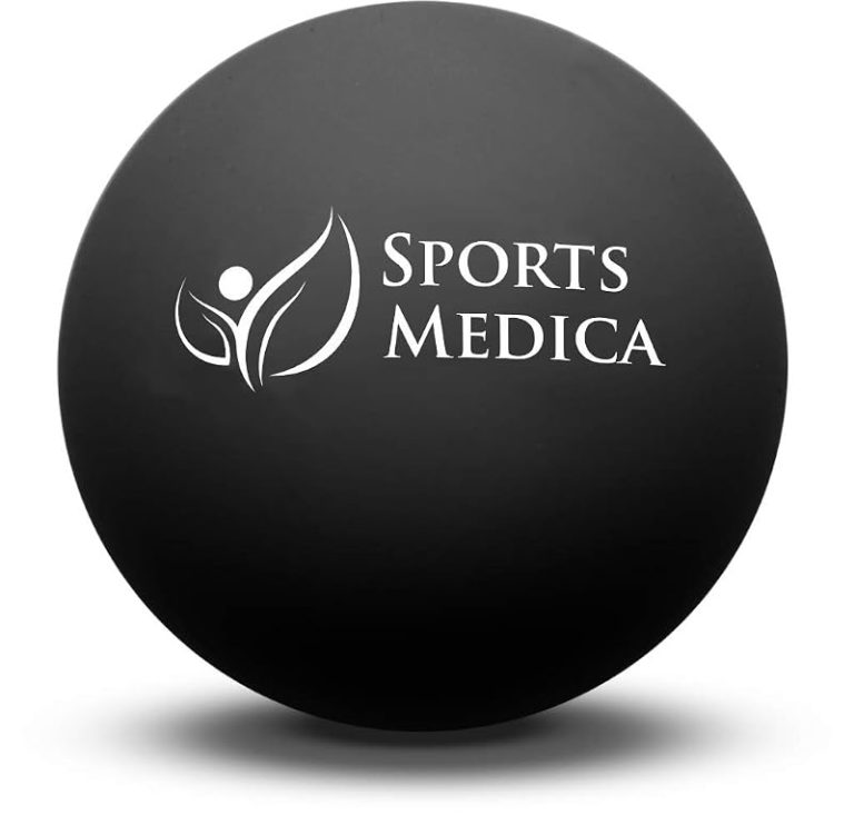 Firm lacrosse ball used for trigger point and myofascial release