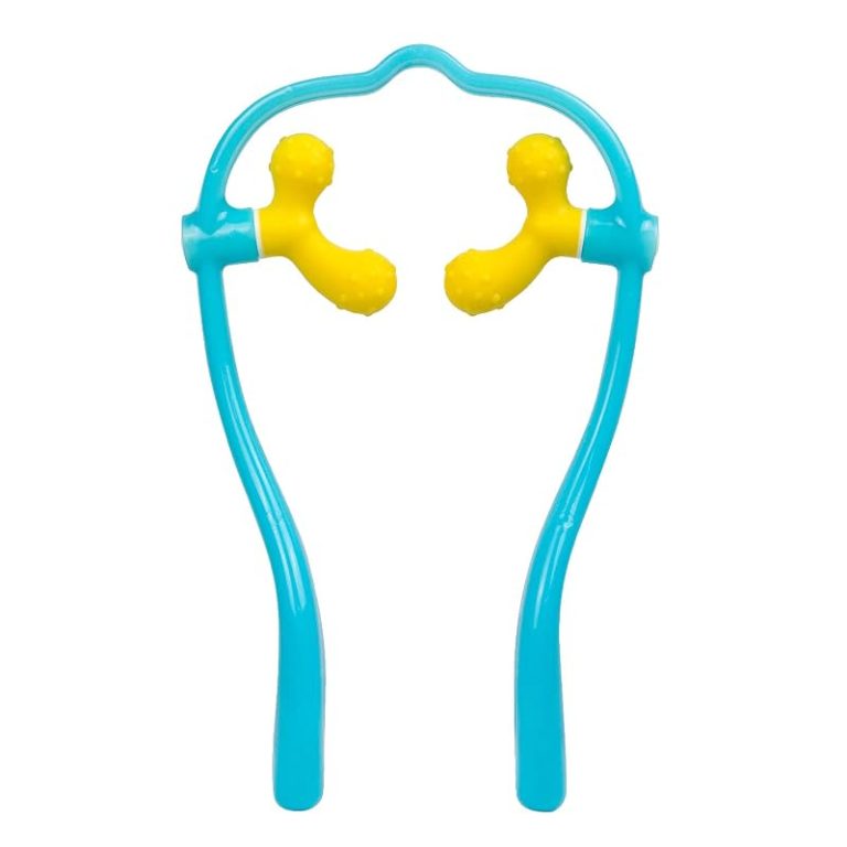 Shiatsu neck massager with adjustable straps