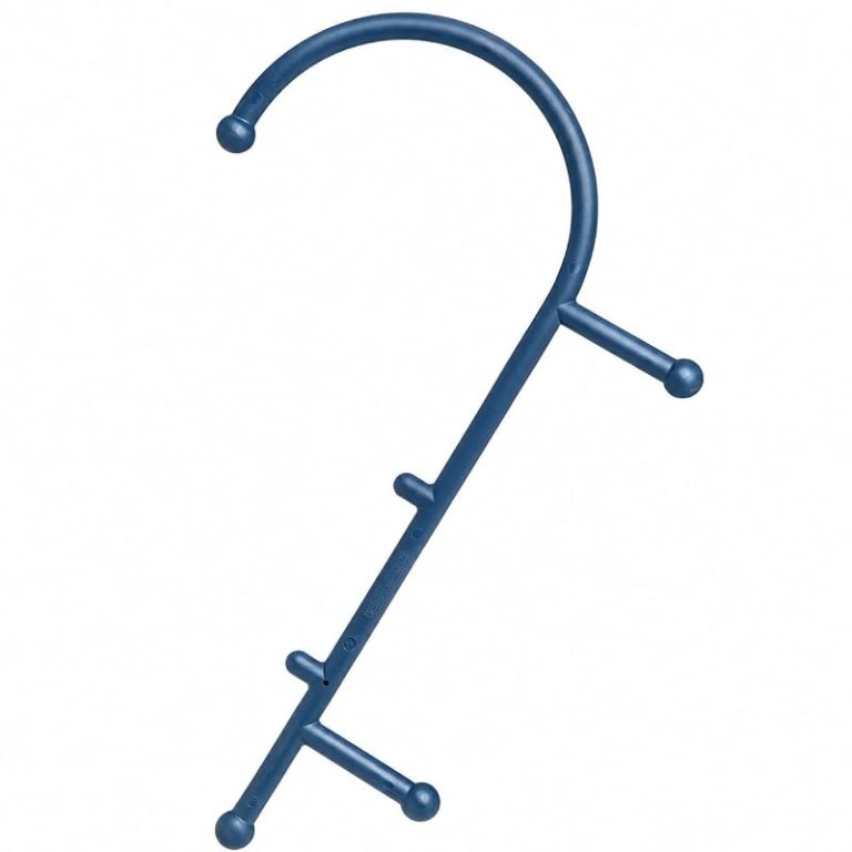 Blue Thera Cane hooked self massage tool for hard to reach knots